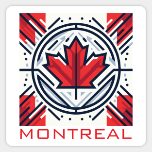 Montreal Quebec Canada Flag Sticker